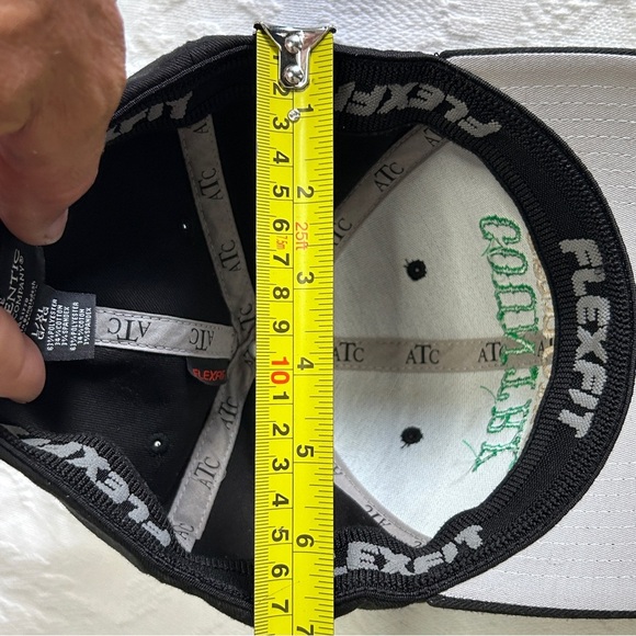 Country Strong Baseball Cap FlexFit Black Unisex Festival Cowboy Cowgirl L/XL - Picture 11 of 11